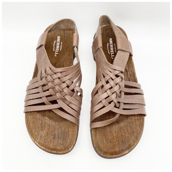 Merrell Falcon Woven‎ Brown Sandals Size 9 - Picture 2 of 11